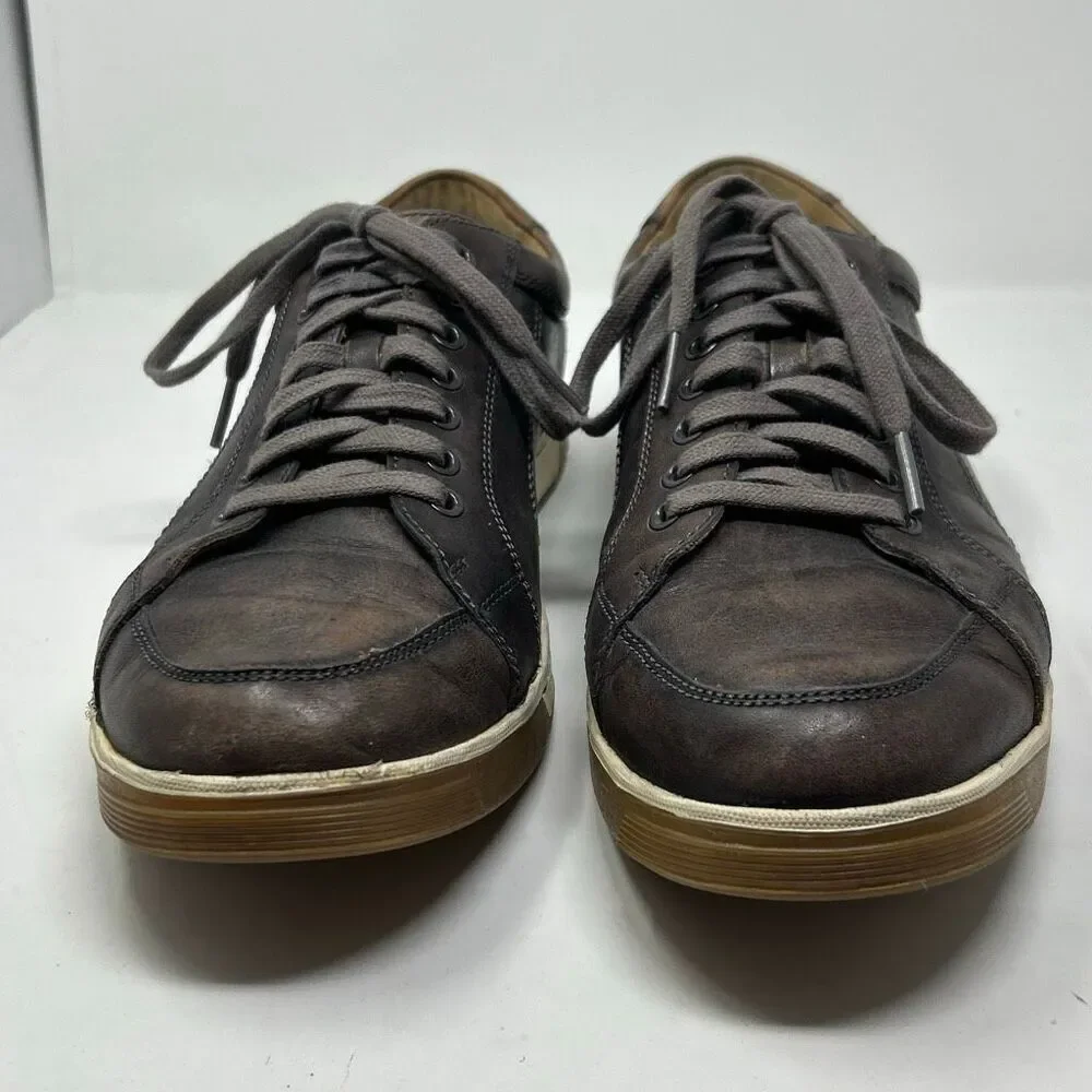 Cole Haan Vartan Sport Oxfords Leather Sneakers Mens Sz 10 Ironstone Brown Gray
